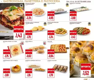 Volantino Pan Pagina 7: Patate mediterranee a spicchi all'etto €1,34, Melanzane alla parmigiana €1,43