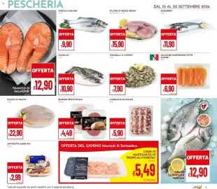 Volantino Pan Pagina 9: Trancio di salmone €12,90, Burger di tonno €4,49