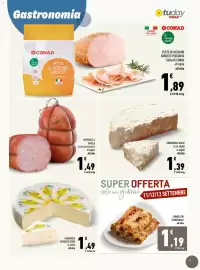 Volantino Conad Tuday Pagina 3: Mortadella Favola €1,49, Formaggio Camoscio d'Oro €1,49