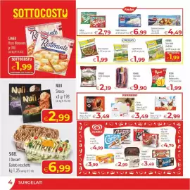 Volantino MerSi Supermercati Pagina 4: Fidagel Totani interi €9,90, Orogel Fagiolini finissimi €1,99