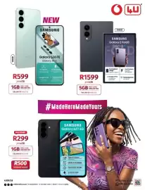 Vodacom catalogue Page 1: Samsung Galaxy S26 FE €599,00, SAMSUNG Galaxy Z Fold8 €1.599,00