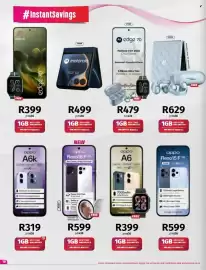 Vodacom catalogue Page 18: OPPO A6 €399,00, OPPO Reno16 F 5G €599,00