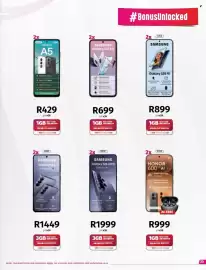 Vodacom catalogue Page 25: HONOR 600 AI €999,00, SAMSUNG Galaxy S26 €1.449,00
