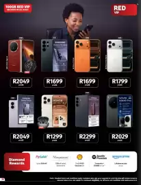 Vodacom catalogue Page 28: Samsung Galaxy Z Fold5 Ultra €2.299,00, Vivo X300 Pro €2.029,00