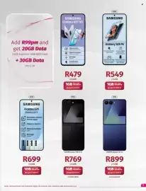 Vodacom catalogue Page 5: SAMSUNG Galaxy Z Flipr FE 5G €769,00, SAMSUNG Galaxy Z Flip7 5G €899,00