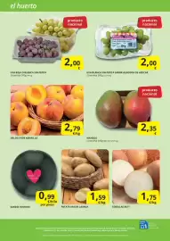Folleto Supermercados MAS Página 4: Uva roja o blanca sin pepita €2,00, Patata nueva lavada €1,59