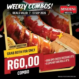 Bluff Meat Supply catalogue week 37 Page 13: BMS Cheese Russians (6's) & Lupo Hot Dog Rolls (6's) €60,00