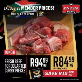 Bluff Meat Supply catalogue week 37 Page 2: Fresh Beef Forequarter Curry Pieces €84,99