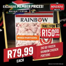 Bluff Meat Supply catalogue week 37 Page 4: Rainbow Frozen Chicken Mixed Portions €150,00