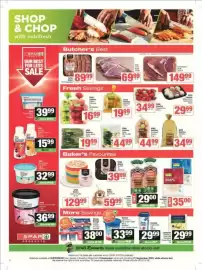 SuperSpar catalogue Page 2: Bulk Pork Braai Chops €69,99, SPAR Select Pork Sausages €89,99