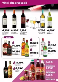 Folleto Comerco Cash & Carry Página 5: Whisky Johnnie Walker Etiqueta Roja €15,69, Beefeater ginebra €15,25