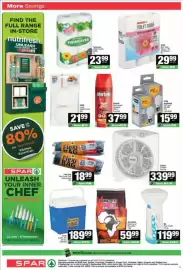 Spar catalogue Page 10: Pride Cooler Box Assorted €189,99, Flexi Bag Ultra Saver Plus Refuse Bags €18,99
