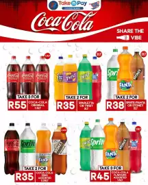 Take 'n Pay catalogue week 37 Page 48: Sprite/Fanta or Stoney €38,00, Coca-Cola Flavours Assorted €45,00