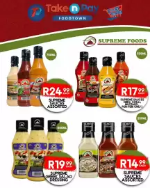 Take 'n Pay catalogue week 37 Page 53: Supreme Greek Salad Dressing €19,99, Supreme Sauces Assorted €14,99