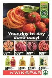KwikSpar catalogue Page 1: Former Brown Fresh Chicken €69,99, Spar Boerewors €109,99