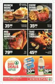 KwikSpar catalogue Page 4: Whole Roast Chicken €79,00, Take Two Thursday €45,00