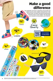 ALDI catalogue week 38 Page 8: Camp Quality Socks €5,99, Happy Birthday Wrapping Paper €4,99