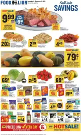 Food Lion weekly ad week 37 Page 1: Nature's Promise Pork, Poultry or Seafood, Tostitos tortilla chips €5,49