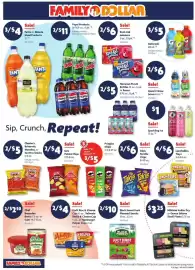 Family Dollar weekly ad Page 5: Lunchables Trays €6,00, Eatz Potato Chips €4,00