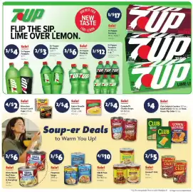 Family Dollar weekly ad Page 6: Old El Paso Soups €10,00, Dr Pepper 7up €12,00