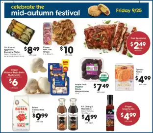 Mariano's weekly ad week 37 Page 16: Kroger pork loin chops €10,00, Simple Truth Organic Whole Medjool Dates €7,49