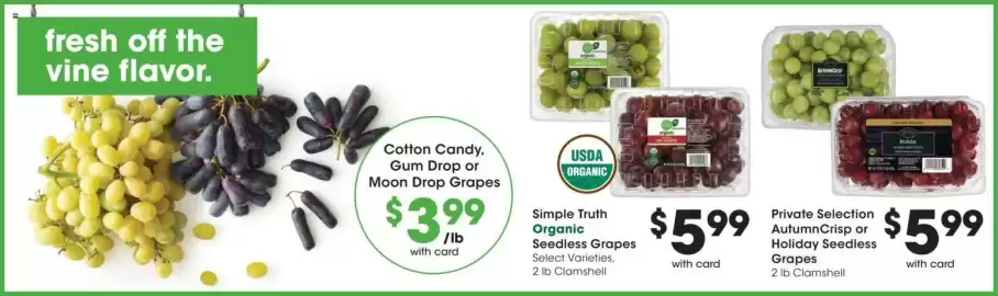 Mariano's weekly ad week 37 Page 9: Private Selection AutumnCrisp or Holiday Seedless Grapes €5,99