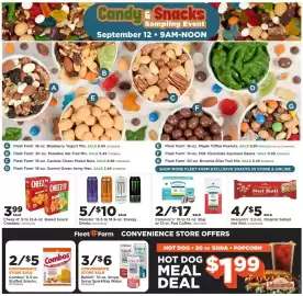 Mills Fleet Farm weekly ad week 37 Page 11: Cameron's coffee €17,00, Cheez-it baked snack crackers €3,99
