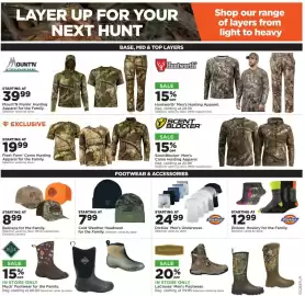 Mills Fleet Farm weekly ad week 37 Page 17: Cold Weather Headwear for the Family €7,99, Ballcaps for the Family €8,99