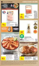 Catalogue Intermarché Express page 6: TREO Parmigiano Reggiano €25,60, Intermarché Saumon €8,99