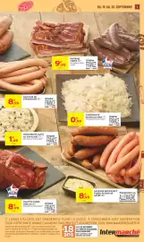 Catalogue Intermarché semaine 38 page 3: Saucisse de strasbourg €8,95, Poitrine fumee €9,95