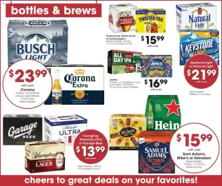 Dillons weekly ad week 37 Page 13: Sam Adams, Mike's or Heineken €15,99, Twisted Tea, Stella Artois or Leinenkugel's €15,99