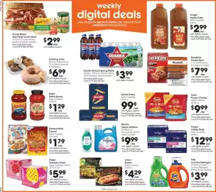 Dillons weekly ad week 37 Page 2: Kroger apple cider €2,99, Ozarka Natural Spring Water €3,99