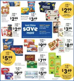 Dillons weekly ad week 37 Page 5: Chobani Greek Yogurt €2,99, Belvita Cookies €3,49