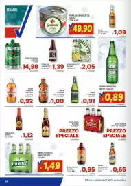 Volantino Vivo Supermercati Pagina 34: Pedavena Birra €0,91, Birra Moretti Radler €2,05