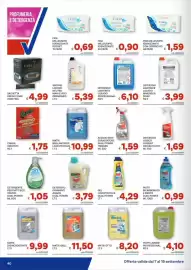 Volantino Vivo Supermercati Pagina 40: Detersivo lavatrice liquido professional €6,10, Matik disincrostante €9,99