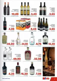 Volantino Vivo Supermercati Pagina 9: Acquavite mosto d'uva €23,98, Vino doc Isonzo Mandi assortito €3,65