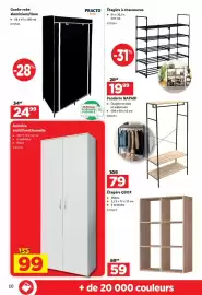Mr Bricolage folder Pagina 10: Garde-robe aluminium/tissu €24,99, Armoire multifonctionnelle €99,00