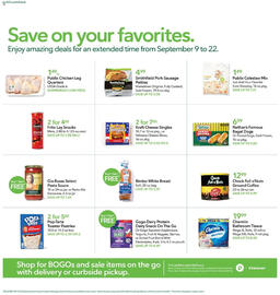 Publix weekly ad week 37 Page 20: Publix chicken leg quarters €1,49, Bimbo White Bread