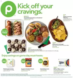 Publix weekly ad week 37 Page 1: Sargento shredded cheese €4,99, Miller Lite Beer €26,99