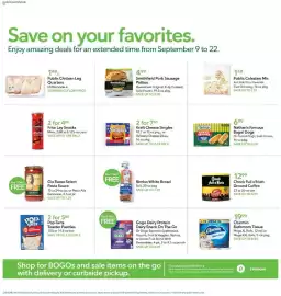 Publix weekly ad week 37 Page 20: Publix chicken leg quarters €1,49, Bimbo White Bread