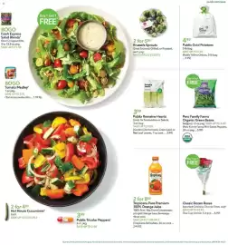 Publix weekly ad week 37 Page 7: Pero Family Farms Organic Green Beans, Publix Romaine Hearts €3,99