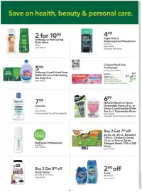 Publix weekly ad Page 8: Colgate MaxFresh Toothpaste €3,00, Softsoap Liquid Hand Soap Refills or Irish Spring Bar Soap €5,99