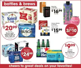 Kroger weekly ad week 37 Page 13: Bud, Miller or Coors €24,99, Athletic Non Alcoholic €9,99
