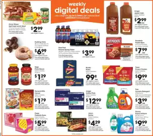 Kroger weekly ad week 37 Page 2: Kroger apple cider €2,99, Oscar Mayer Deli Fresh Lunch Meat €2,99