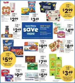 Kroger weekly ad week 37 Page 5: Chobani Greek Yogurt €2,99, Pepperidge Farm Buns or Chick-Fil-A Sauce €2,99