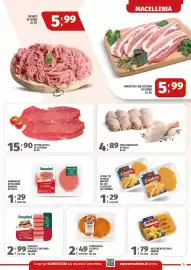Volantino Vivo Supermercati Pagina 5: Cotolette di pollo Martini €1,29, Fusi/Sovracosce di pollo €4,89