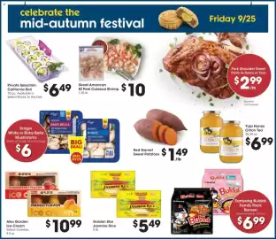 Food 4 Less weekly ad week 37 Page 6: Golden Star Jasmine Rice €5,49, Samyang Buldak Family Pack Ramen €6,99