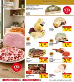Volantino Eurospar Pagina 16: Caciocavallo Silano D.O.P. Despar Premium €1,59, Speck Despar Premium €2,28