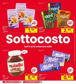 Volantino Eurospar Pagina 2: Bauli Croissant Cioccolato €1,19, Kellogg's extra €2,49