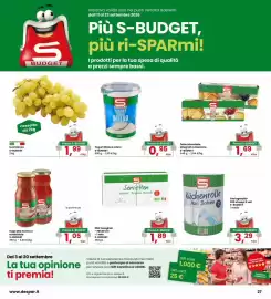 Volantino Eurospar Pagina 27: Servietten S-BUDGET €1,89, Sugo alla norma o arrabbiata S-BUDGET €1,05